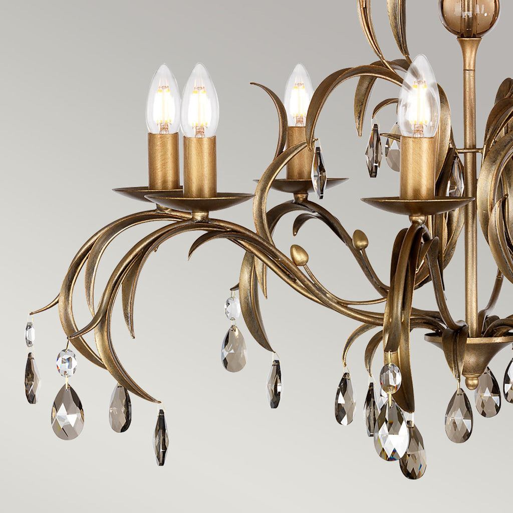 Pendelleuchte Lily (bronzefarben) 8x - Elstead Lighting