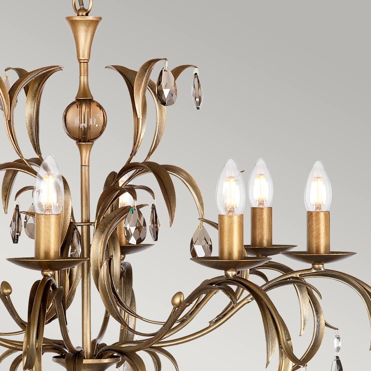 Pendelleuchte Lily (bronzefarben) 8x - Elstead Lighting