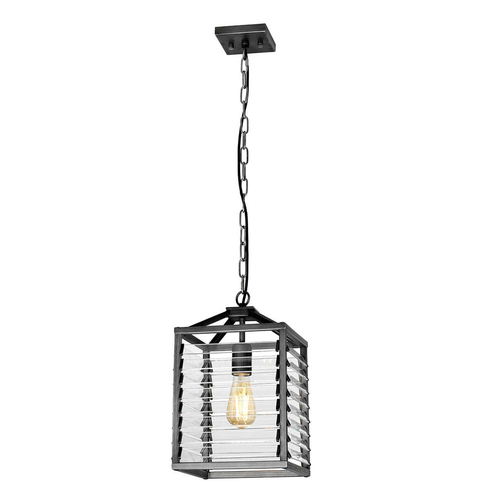 Pendelleuchte Louvre (Painted Gunmetal) 1x - Elstead Lighting