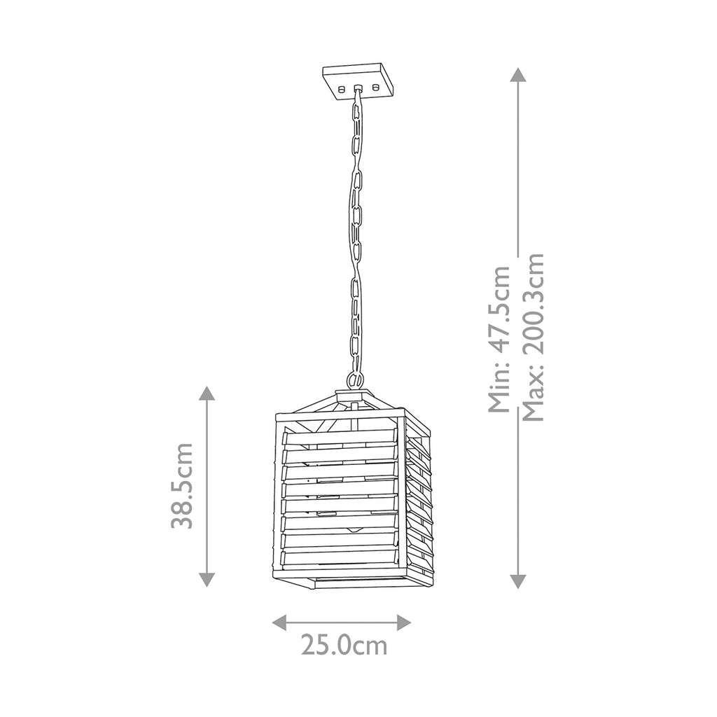 Pendelleuchte Louvre (Painted Gunmetal) 1x - Elstead Lighting