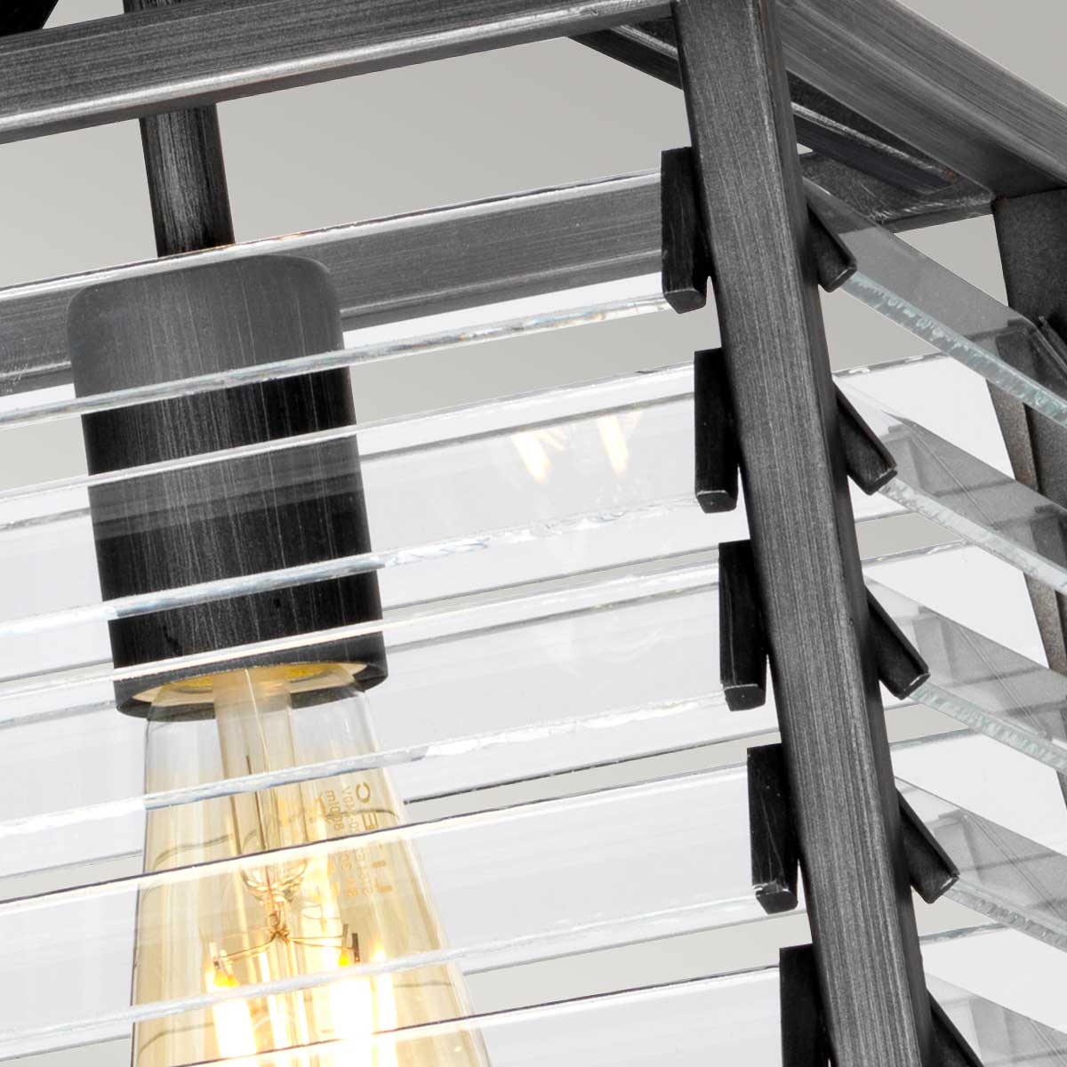 Pendelleuchte Louvre (Painted Gunmetal) 1x - Elstead Lighting