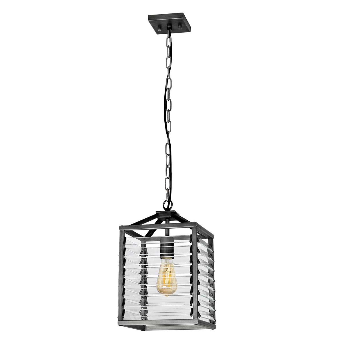 Pendelleuchte Louvre (Painted Gunmetal) 1x - Elstead Lighting
