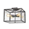 Deckenleuchte Louvre (Painted Gunmetal) 4x - Elstead Lighting
