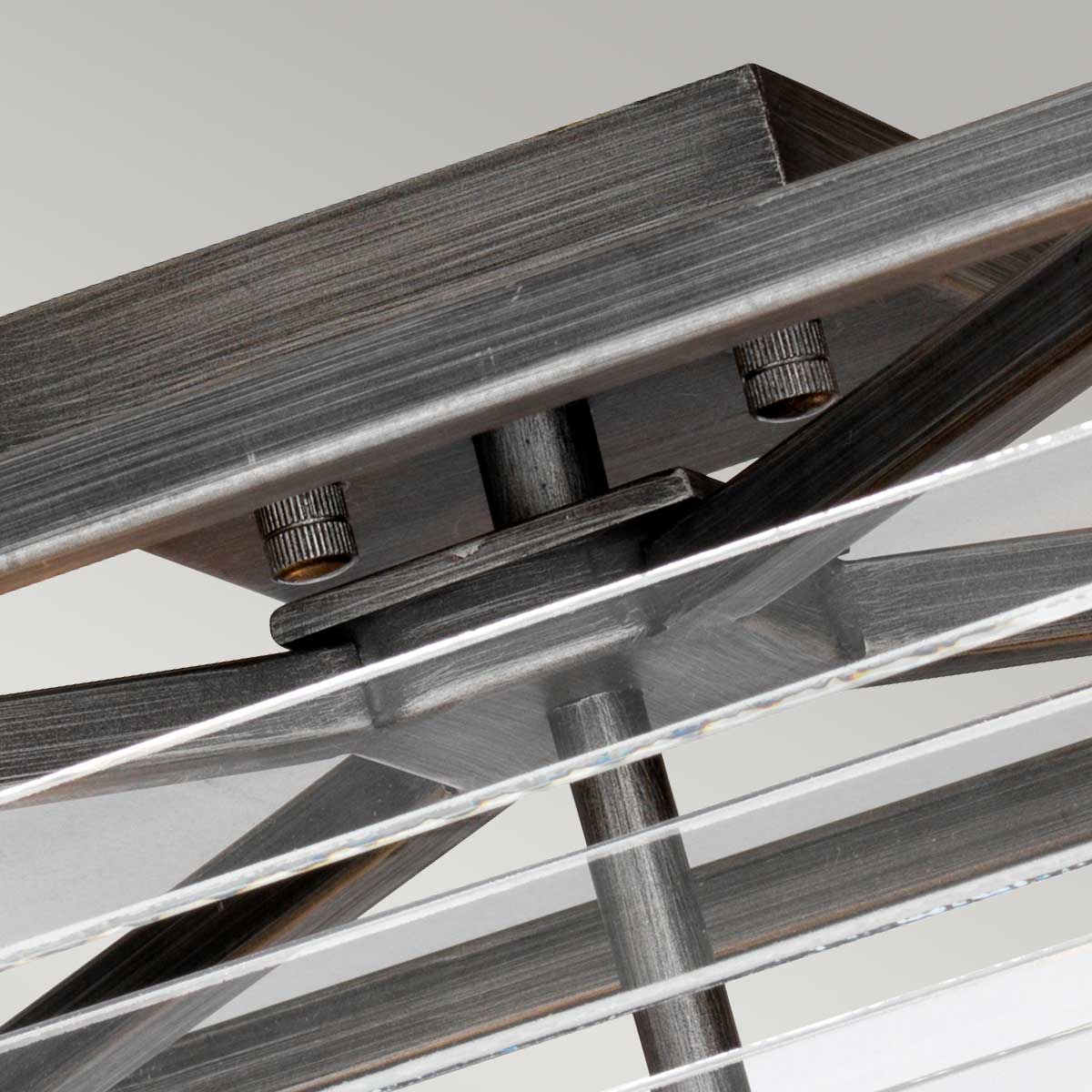 Deckenleuchte Louvre (Painted Gunmetal) 4x - Elstead Lighting