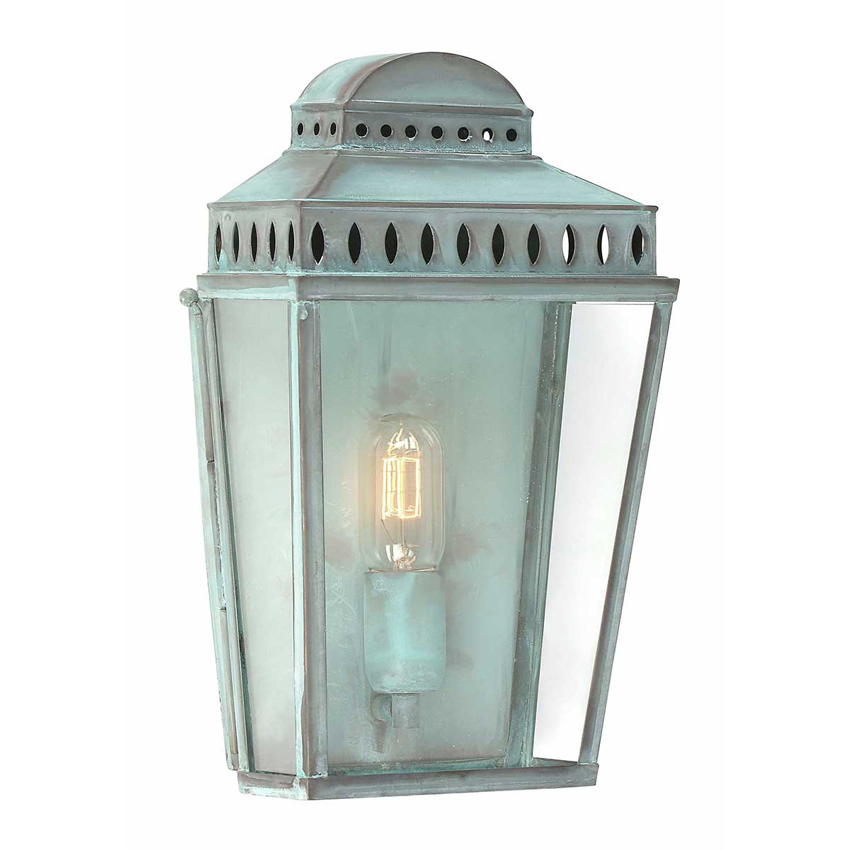 Außen-Wandleuchte Mansion House (antik wirkende Grünspan-Patina auf Metall) 1x - Elstead Lighting