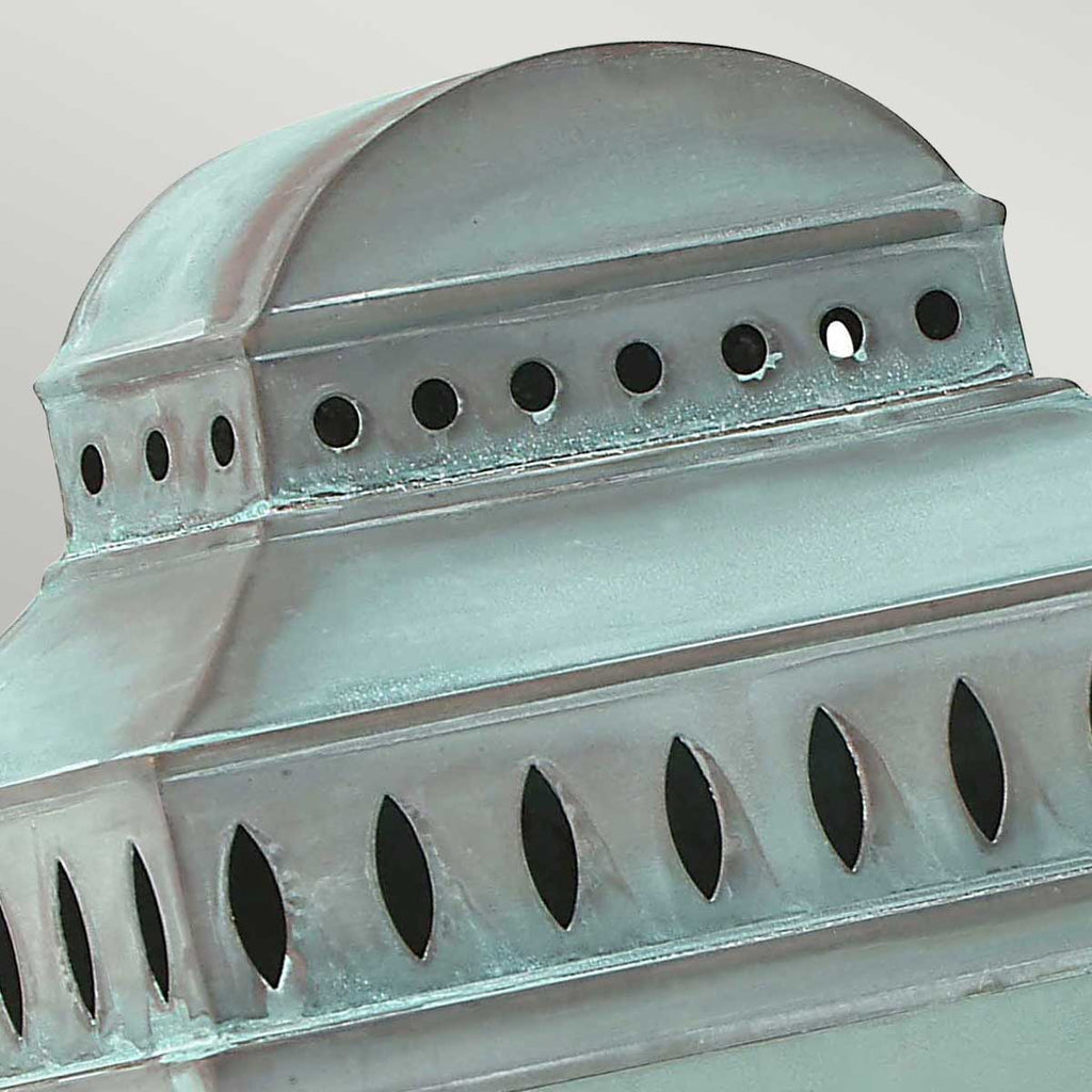 Außen-Wandleuchte Mansion House (antik wirkende Grünspan-Patina auf Metall) 1x - Elstead Lighting