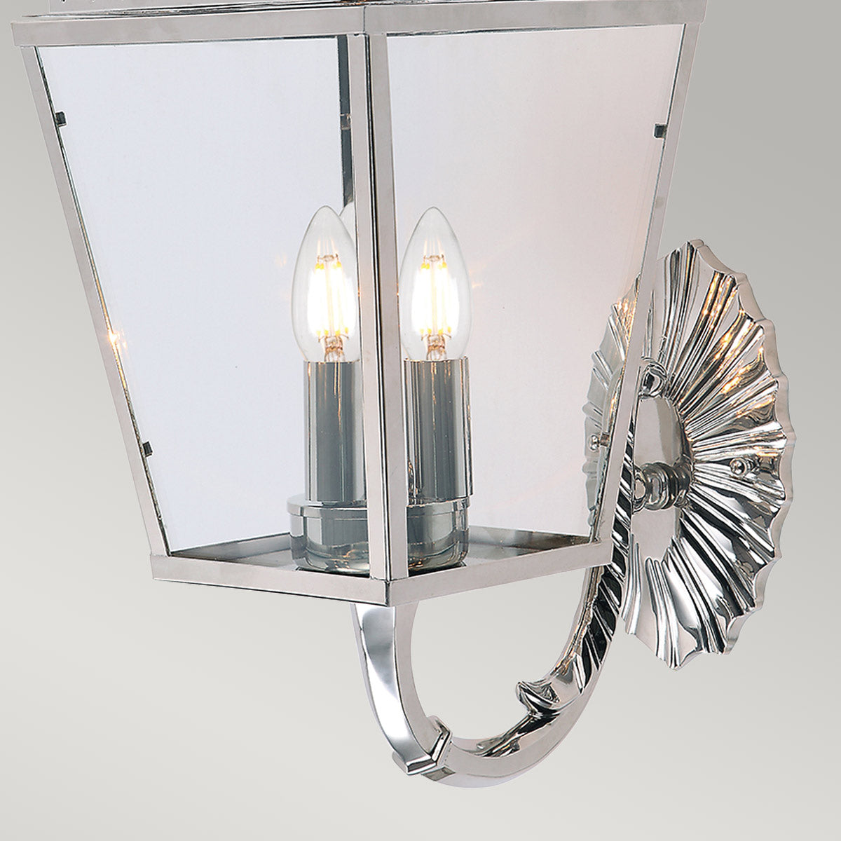Außen-Wandleuchte Mansion House (Nickel) 3x - Elstead Lighting