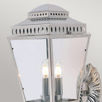 Außen-Wandleuchte Mansion House (Nickel) 3x - Elstead Lighting