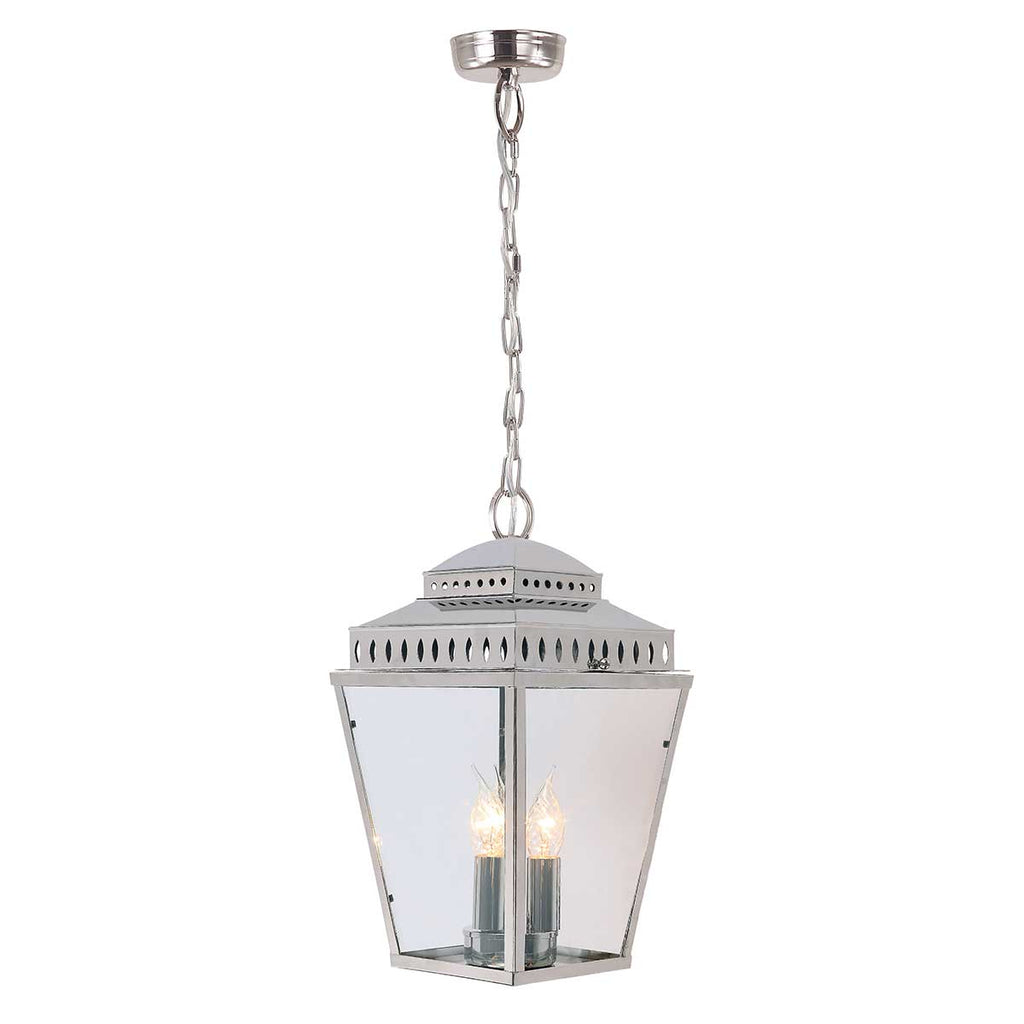 Außen-Pendelleuchte Mansion House (Nickel) 3x - Elstead Lighting