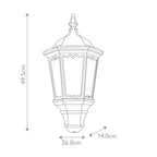 Außen-Wandleuchte Medstead (schwarz) 1x - Elstead Lighting