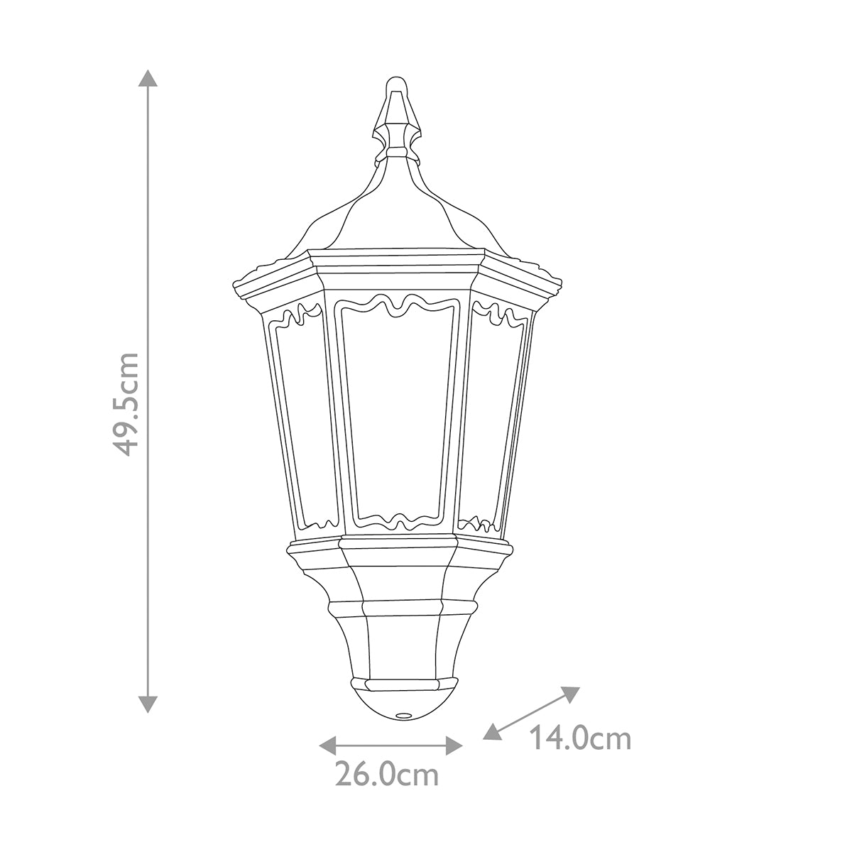 Außen-Wandleuchte Medstead (schwarz) 1x - Elstead Lighting
