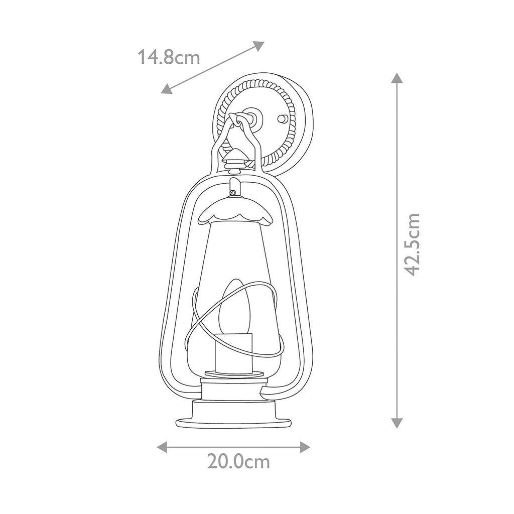 Außen-Wandleuchte Miners (bronzefarben) 1x - Elstead Lighting