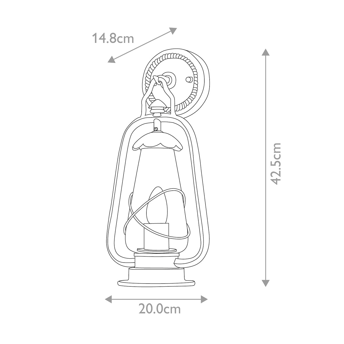 Außen-Wandleuchte Miners (bronzefarben) 1x - Elstead Lighting