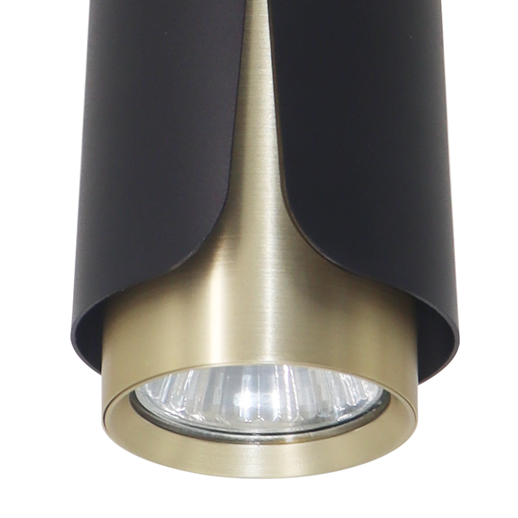 Deckenleuchte Spot FLOWER Schwarz & Gold (1x GU10) - Milagro
