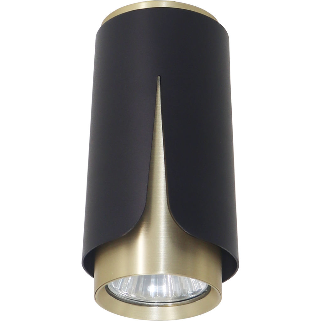 Deckenleuchte Spot FLOWER Schwarz & Gold (1x GU10) - Milagro