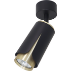 Deckenleuchte Spot FLOWER Schwarz & Gold (1x GU10) - Milagro