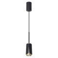 Pendelleuchte / Hängeleuchte FLOWER Schwarz & Gold (1x GU10) - Milagro