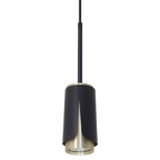 Pendelleuchte / Hängeleuchte FLOWER Schwarz & Gold (1x GU10) - Milagro