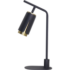 Tischleuchte FLOWER Schwarz & Gold (1x GU10) - Milagro