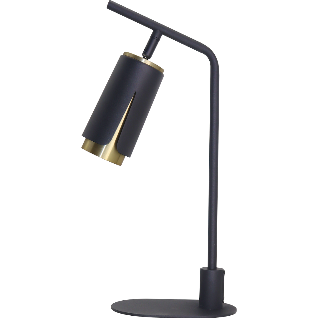 Tischleuchte FLOWER Schwarz & Gold (1x GU10) - Milagro