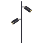 Stehleuchte FLOWER Schwarz & Gold (2x GU10) - Milagro