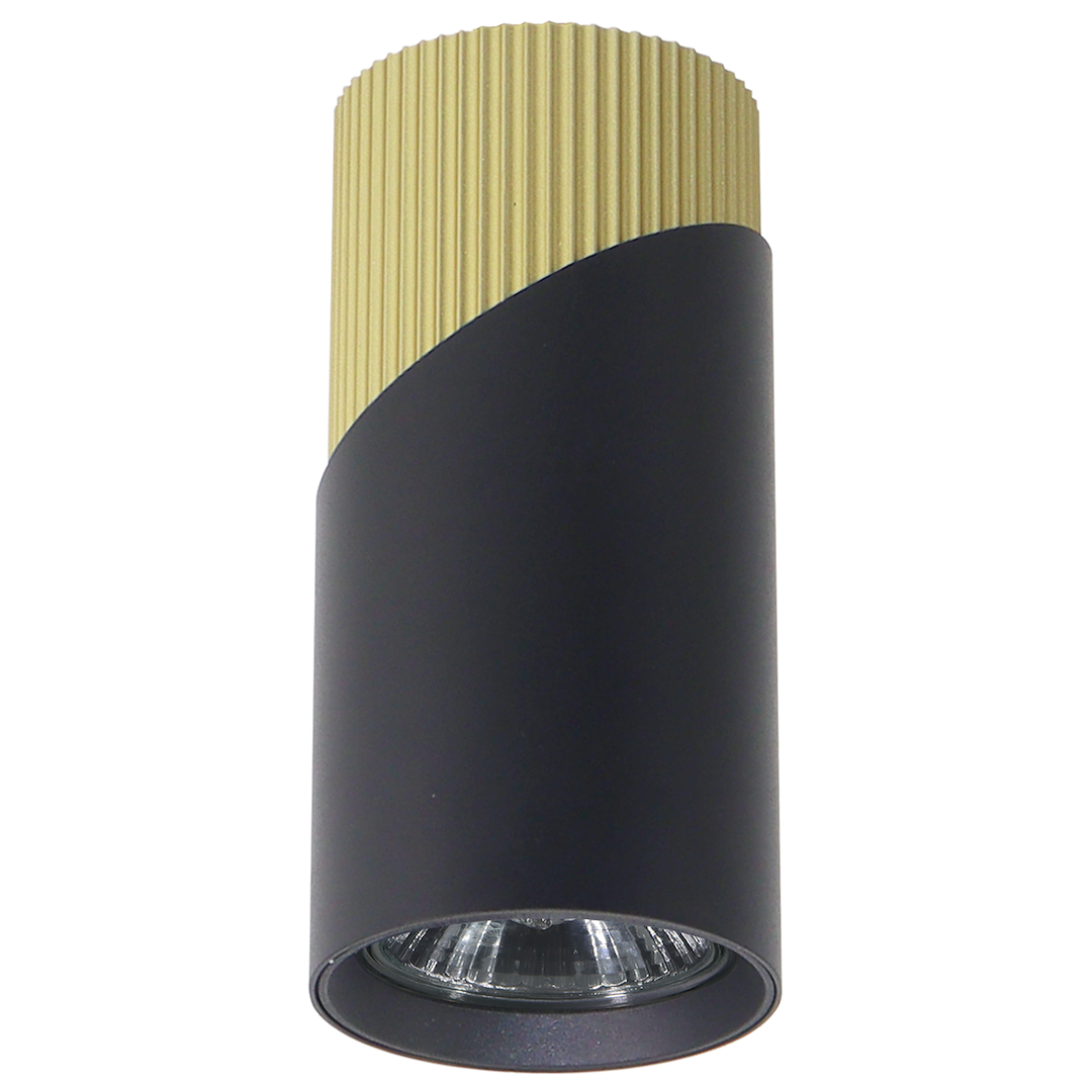 Deckenleuchte Spot NEO Schwarz & Gold (1x GU10) - Milagro