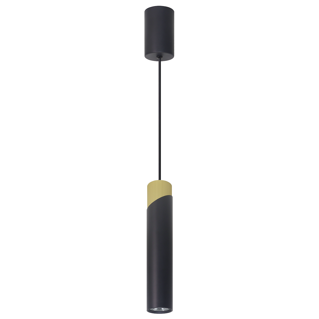 Pendelleuchte NEO Schwarz & Gold (1x GU10) - Milagro