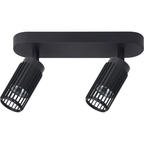 Decken Spot & Strahler Balken VERTICAL Schwarz (2x GU10) - Milagro