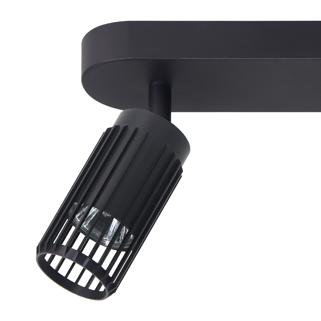 Decken Spot & Strahler Balken VERTICAL Schwarz (3x GU10) - Milagro