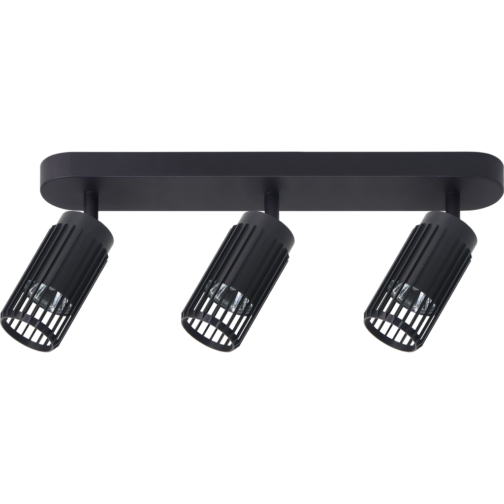Decken Spot & Strahler Balken VERTICAL Schwarz (3x GU10) - Milagro