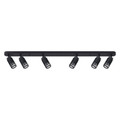 Decken Spot & Strahler Balken VERTICAL Schwarz (6x GU10) - Milagro