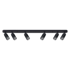 Decken Spot & Strahler Balken VERTICAL Schwarz (6x GU10) - Milagro