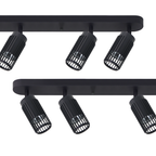 Decken Spot & Strahler Balken VERTICAL Schwarz (6x GU10) - Milagro