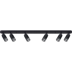 Decken Spot & Strahler Balken VERTICAL Schwarz (6x GU10) - Milagro