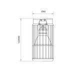 Decken Spot VERTICAL Weiß Downlight (1x GU10) - Milagro