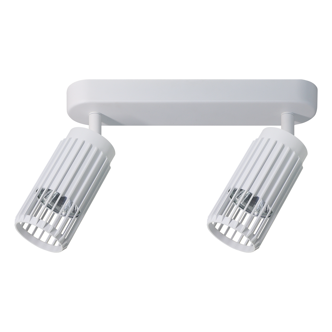 Decken Spot & Strahler Balken VERTICAL Weiß (2x GU10) - Milagro