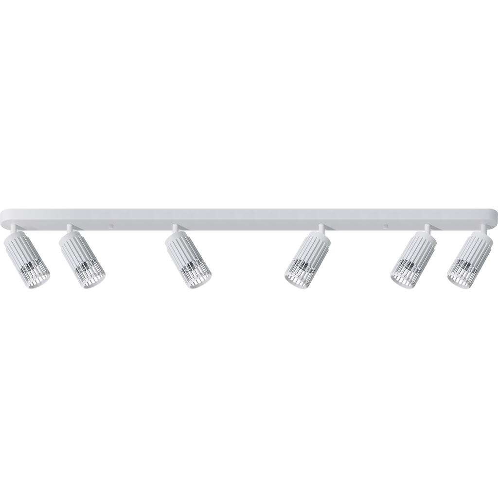 Decken Spot & Strahler Balken VERTICAL Weiß (6x GU10) - Milagro
