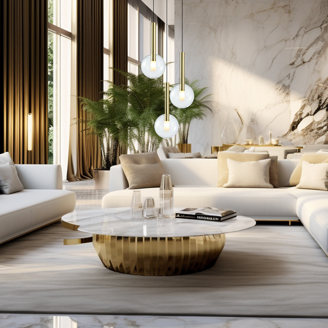 Pendelleuchte NIKO Gold (3x G9) - Milagro