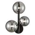 Wandleuchte MILA Schwarz & Glas (3x G9) - Milagro