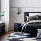 Wandleuchte MILA Schwarz & Glas (3x G9) - Milagro