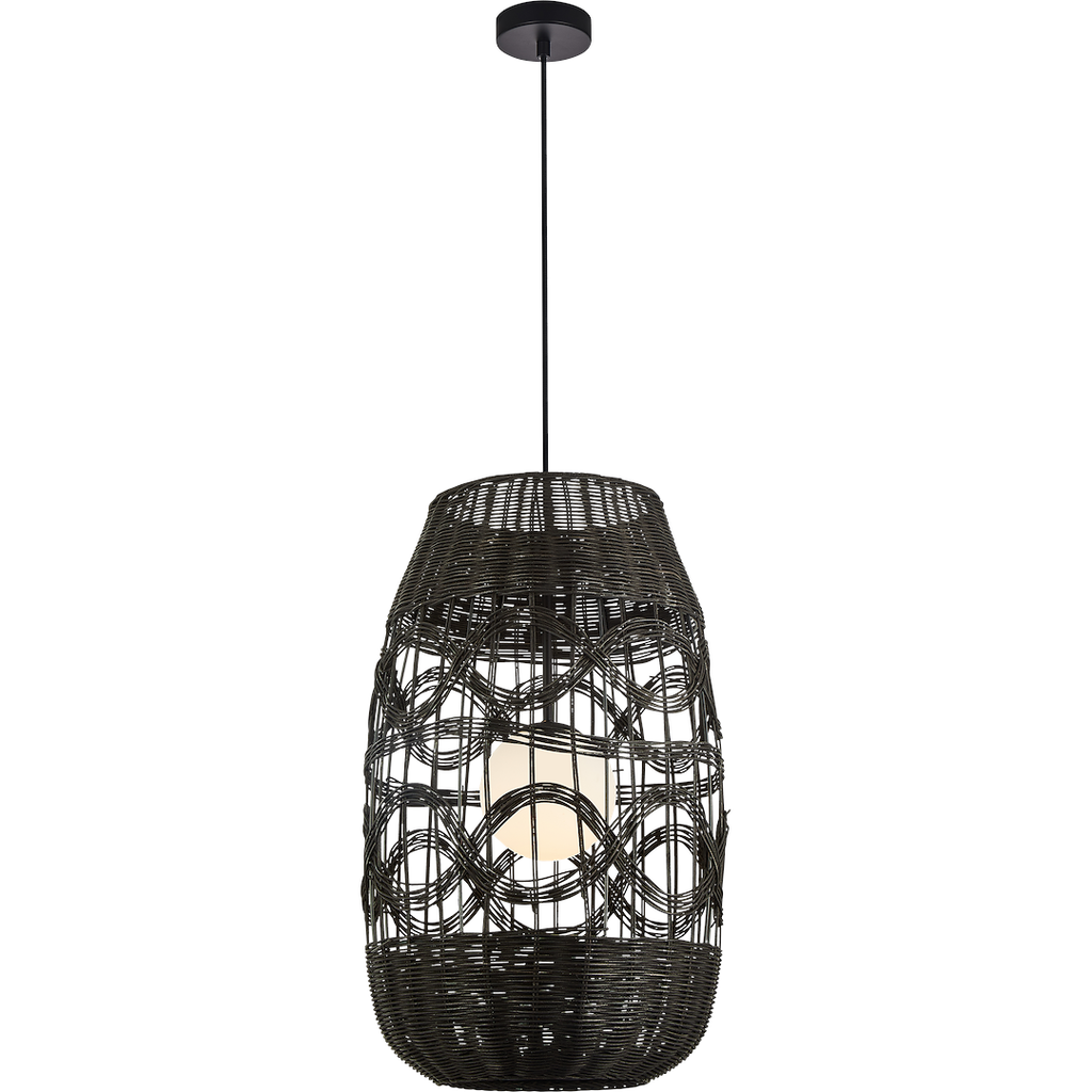 Pendelleuchte ARONA Schwarz (1x E14) 40 cm - Milagro