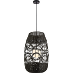 Pendelleuchte ARONA Schwarz (1x E14) 40 cm - Milagro