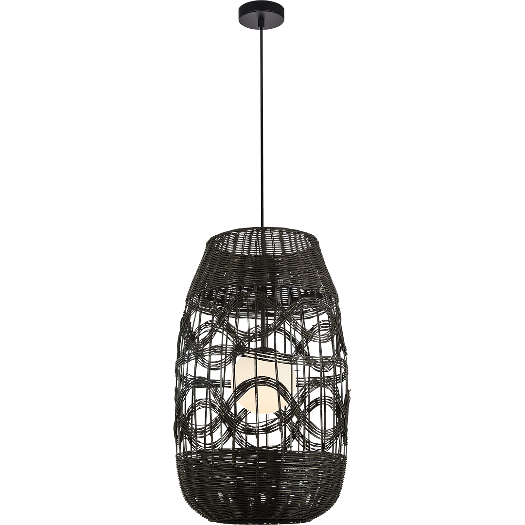 Pendelleuchte ARONA Schwarz (1x E14) 40 cm - Milagro
