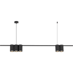 Pendelleuchte (listwa) Genesis Schwarz (5x GU10) - Milagro