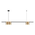 Pendelleuchte (listwa) Genesis Schwarz Gold (5x GU10) - Milagro