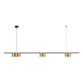 Pendelleuchte (listwa) Genesis Schwarz Gold (7x GU10) - Milagro