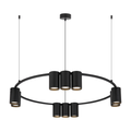 Pendelleuchte (Ring mit Spots) Genesis Schwarz (10x GU10) - Milagro