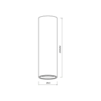 Deckenleuchte GENESIS Spot Schwarz (1x GU10) 20 cm - Milagro