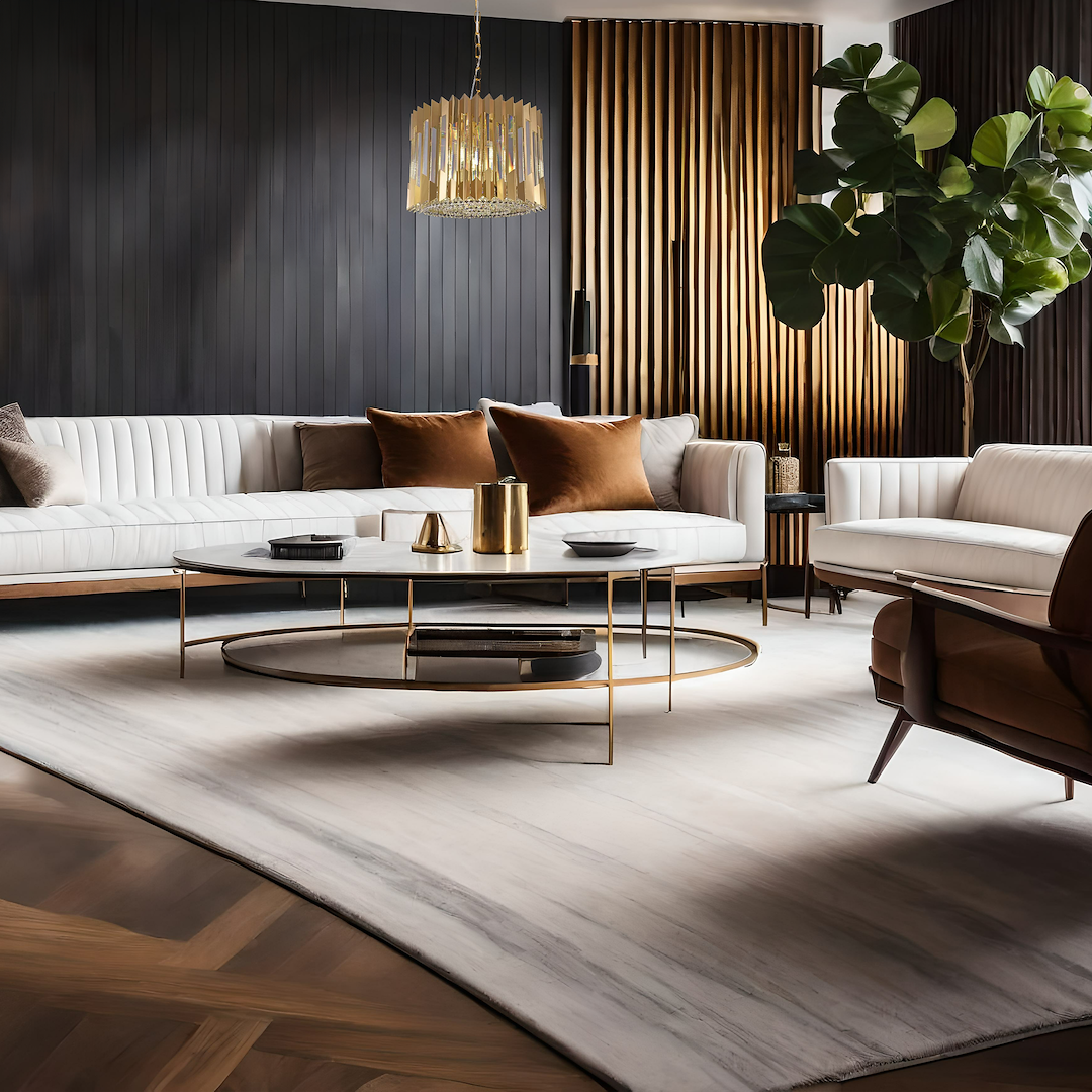 Pendelleuchte / Kronleuchter RITZ Gold (7x E14) - Milagro