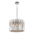 Pendelleuchte / Kronleuchter RITZ Chrom (7x E14) - Milagro